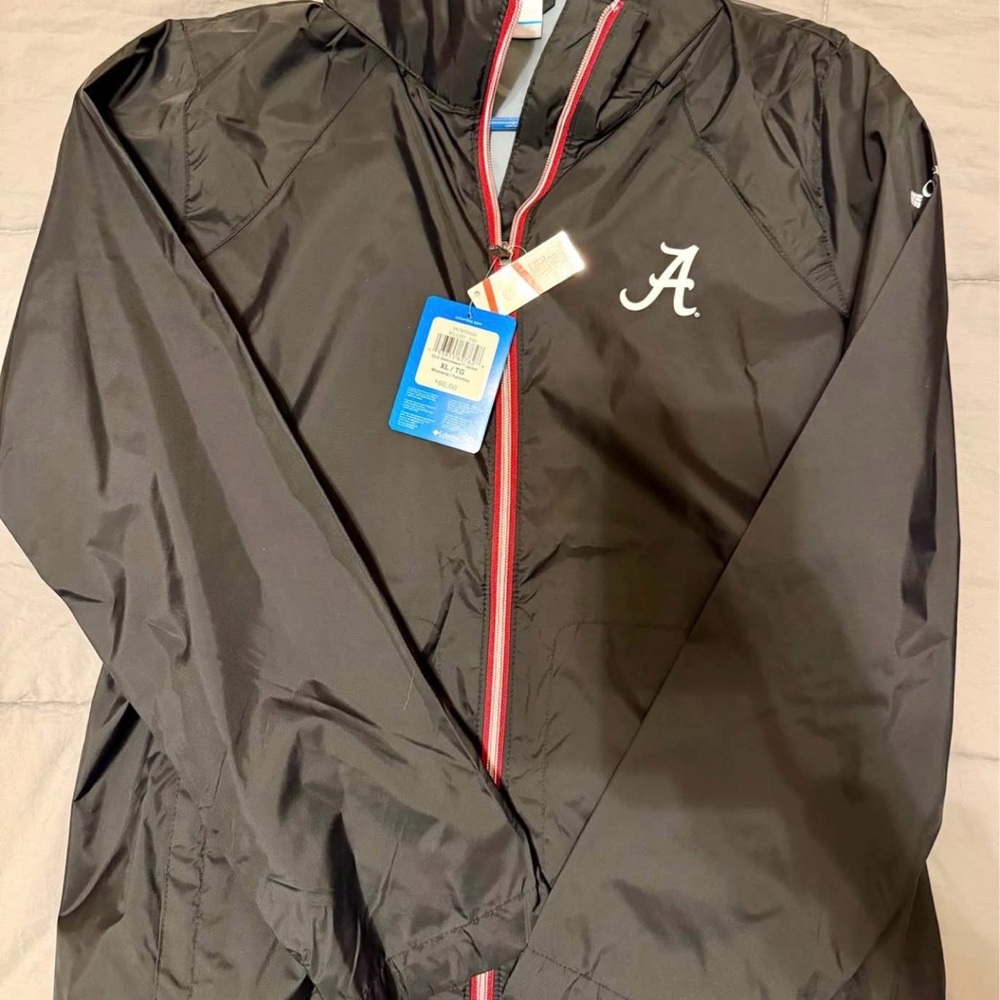 University of Alabama Columbia Black Windbreaker